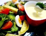 レンジで簡単チーズフォンデュホットサラダ作り方3写真
