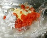 はんぺんと明太子のお焼き(*´╰╯`๓)作り方1写真