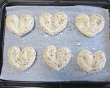 可愛い♪バナナ＆チョコのハートパン♪作り方12写真