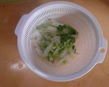 1人分　白菜たっぷりとんぺい焼き風作り方3写真