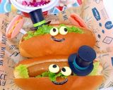 ホットドッグ弁当★サーカス団デコ作り方2写真