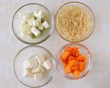 切干大根と根菜の白味噌汁作り方1写真
