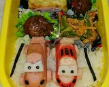 キャラ弁に★ウインナーで乗り物(くるま)作り方12写真