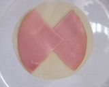 ハムと豆腐の餃子皮スナック作り方2写真