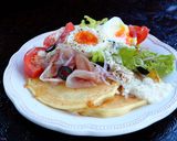 満足オシャ飯☆サラダオープンパンケーキ！作り方6写真