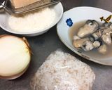 牡蠣とパルミジャーノのリゾット風作り方1写真