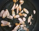 カレー味のキャベツとウインナー炒め作り方3写真