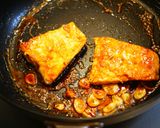 メカジキマグロのガーリックバター焼き作り方5写真