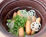 時短！ウインナーとレンコンのバター醤油作り方4写真
