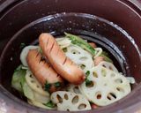 時短！ウインナーとレンコンのバター醤油作り方5写真