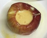 レンジで簡単クリーム入り焼きリンゴ作り方9写真