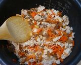 お餅deもっちりぃ～♪♪鶏五目おこわ作り方5写真