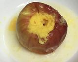 レンジで簡単クリーム入り焼きリンゴ作り方11写真