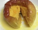 レンジで簡単クリーム入り焼きリンゴ作り方12写真
