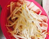 レンジだけ☆簡単！黄金☆豚バラ重ね蒸し☆作り方2写真