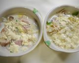 レンジで簡単！小松菜のチーズスープ作り方4写真