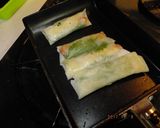 ※お弁当に※大葉チーズウィンナーの春巻き作り方4写真