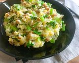 レンジで♪小松菜たっぷり納豆チャーハン作り方4写真