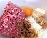 玉ねぎを炒めないハンバーグ2種作り方1写真