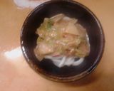 1人分　たっぷり白菜のミルクカレーうどん作り方8写真