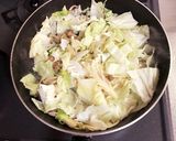 鮭とキャベツの白だし煮物作り方2写真