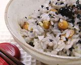 節分の豆ｄｅ雑穀豆ごはん作り方3写真