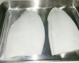 アオリイカの刺身。ミミ、ゲソはボイルで。作り方7写真