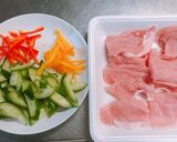豚肉と彩り野菜のピリ辛！爽やか和え物作り方2写真