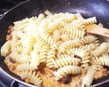 キノコのミートソースフジッリ作り方13写真