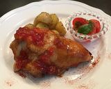 トマトジャムで紅茶マリネのローストチキン作り方10写真