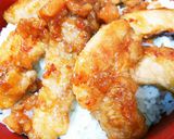 ～節約飯！こんがり梅豚丼～作り方3写真