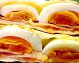 半熟玉子とベーコンのホットサンド作り方6写真