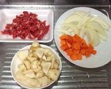 肉じゃがみたいな☆菊芋と牛肉の煮物作り方1写真