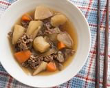 肉じゃがみたいな☆菊芋と牛肉の煮物作り方7写真