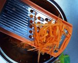人参と角天の炒め物作り方1写真