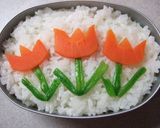 カレー入り☆自由に♪お絵描き弁当作り方5写真