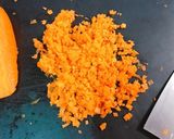 キャロットライスと鶏肉のクリーム煮作り方1写真