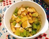 お手軽！常備菜☆大根菜と油揚げ炒め☆作り方5写真
