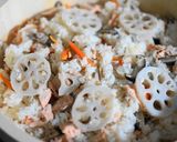 塩麹漬け鮭の炊き込み散らし寿司作り方6写真