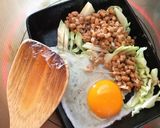 納豆とキャベツの芯のチャーハン作り方3写真