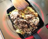納豆とキャベツの芯のチャーハン作り方4写真