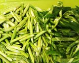 アスパラとピーマンの梅しそ炒め作り方1写真