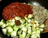 ヘチマのミートソースパスタ作り方4写真