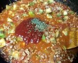 ヘチマのミートソースパスタ作り方5写真