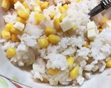 簡単！朝食に♪コーンとチーズの混ぜご飯作り方4写真