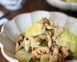 豚肉とキャベツのりんご味噌炒め作り方4写真