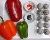 お弁当に☆ニコニコうずらピーマン作り方1写真