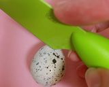 お弁当に☆ニコニコうずらピーマン作り方3写真