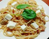 モッツァレラ入❤旨❤トマトクリームパスタ作り方8写真