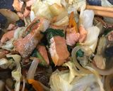 鮭と野菜の味噌炒め作り方5写真